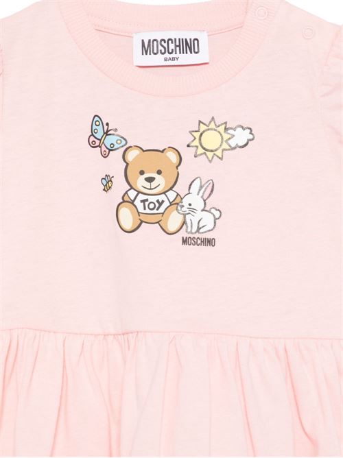 Abito neonata maniche corte MOSCHINO BABY | MDV0CALAA0350209
